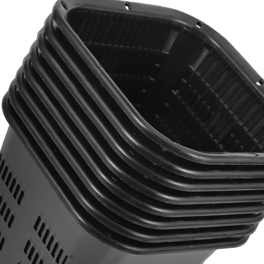 8Pcs Hydroponic Vegetable Basket Net Pots Garden Containers Plastic Net Pot Root Control Device Orchid Aquatic Plant